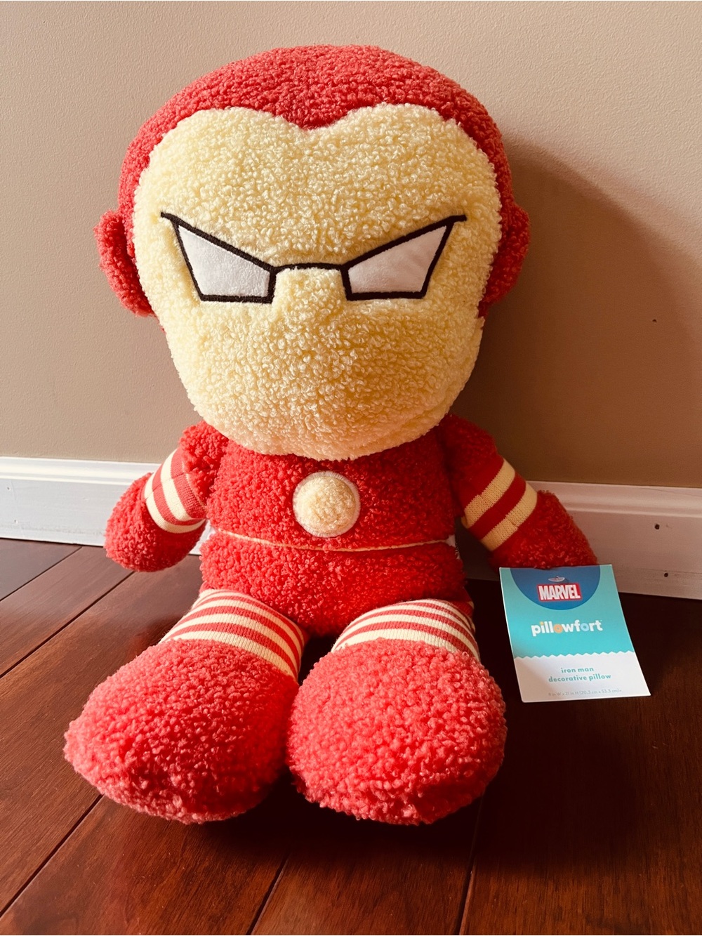 Marvel Iron Man Sherpa Plush in Red and Cream